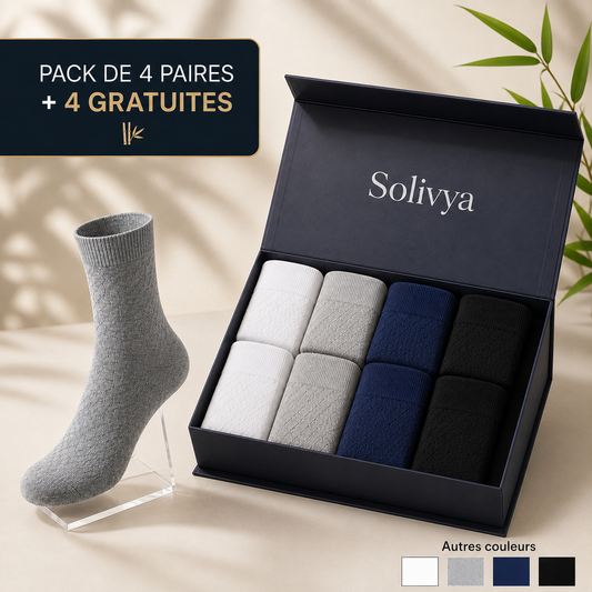 Chaussettes Solivya Bambou — Pack de 4 paires