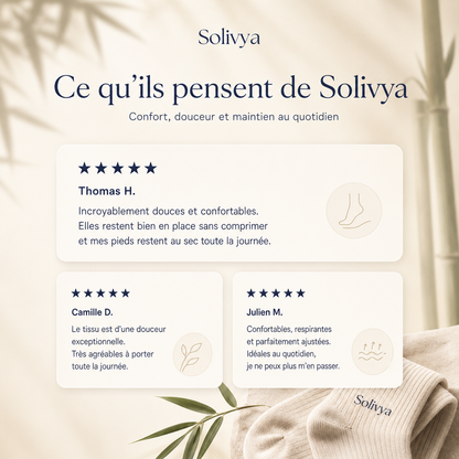Chaussettes Solivya Bambou — Pack de 4 paires