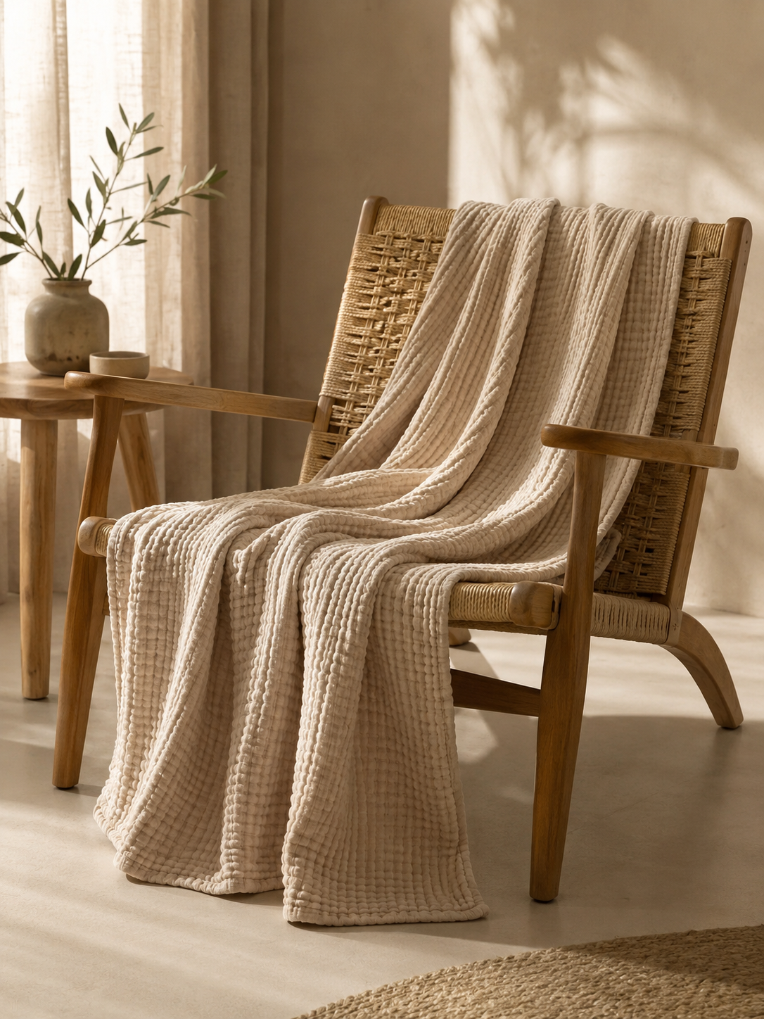 Couverture Nuage Solivya — Mousseline de Coton 6 Couches