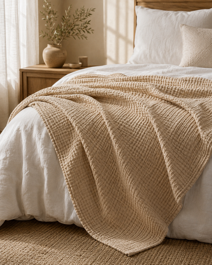 Couverture Nuage Solivya — Mousseline de Coton 6 Couches