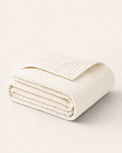 Couverture Nuage Solivya — Mousseline de Coton 6 Couches