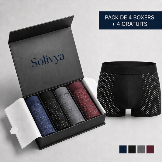 Boxer en Bambou Solivya - Pack de 4 Pièces
