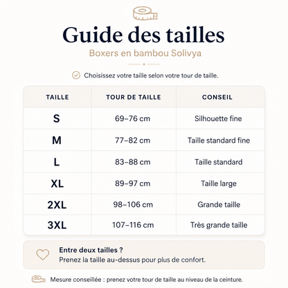 Boxer en Bambou Solivya - Pack de 4 Pièces
